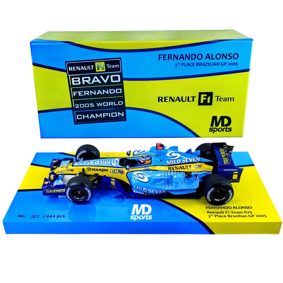 FORMULA 1 - Auto F1 Renault R25 2005 #5 Fernando Alonso Minichamps 1:18