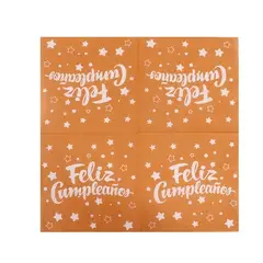 GENERICO - Servilletas De Papel Feliz Cumpleaños 16Pcs 33X33Cm