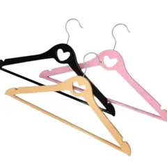 GENERICO - Pack 3 Colgadores A FLOWER Diseño de Corazon 43 cm Gms