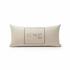 LE NUIT - Almohada 1200 Gr Microfibra Tela 300 Hilos Algodón Egipcio 50x90 cm Blanco