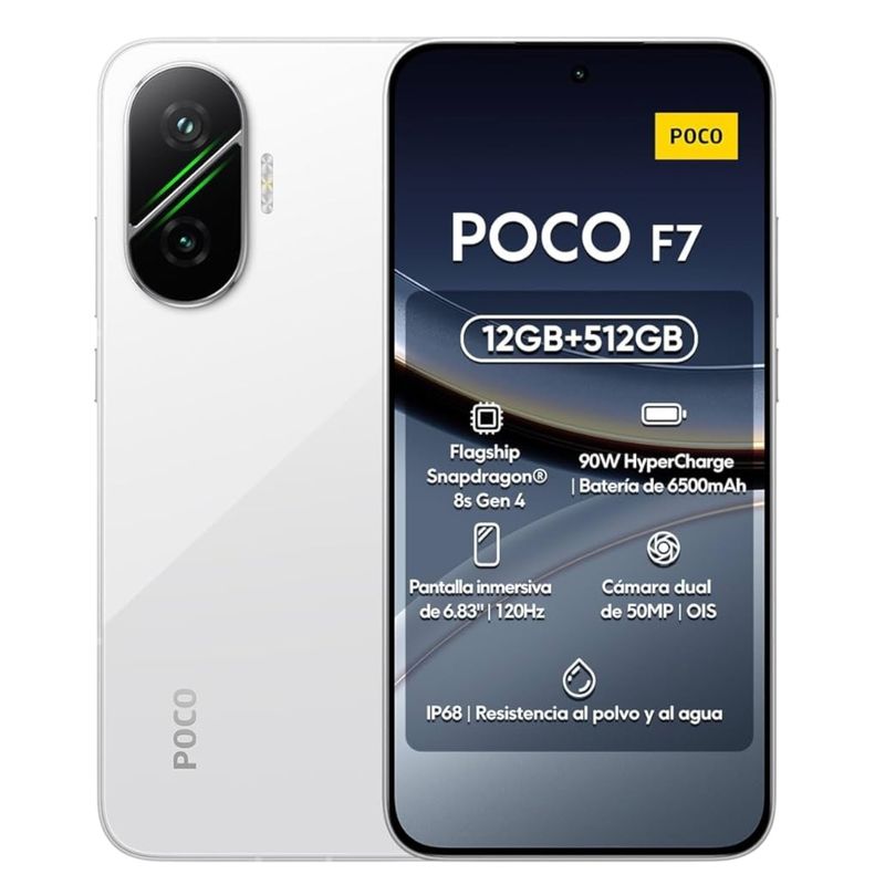 XIAOMI - Xiaomi Poco F7 5g 512Gb Blanco 12Gb Ram
