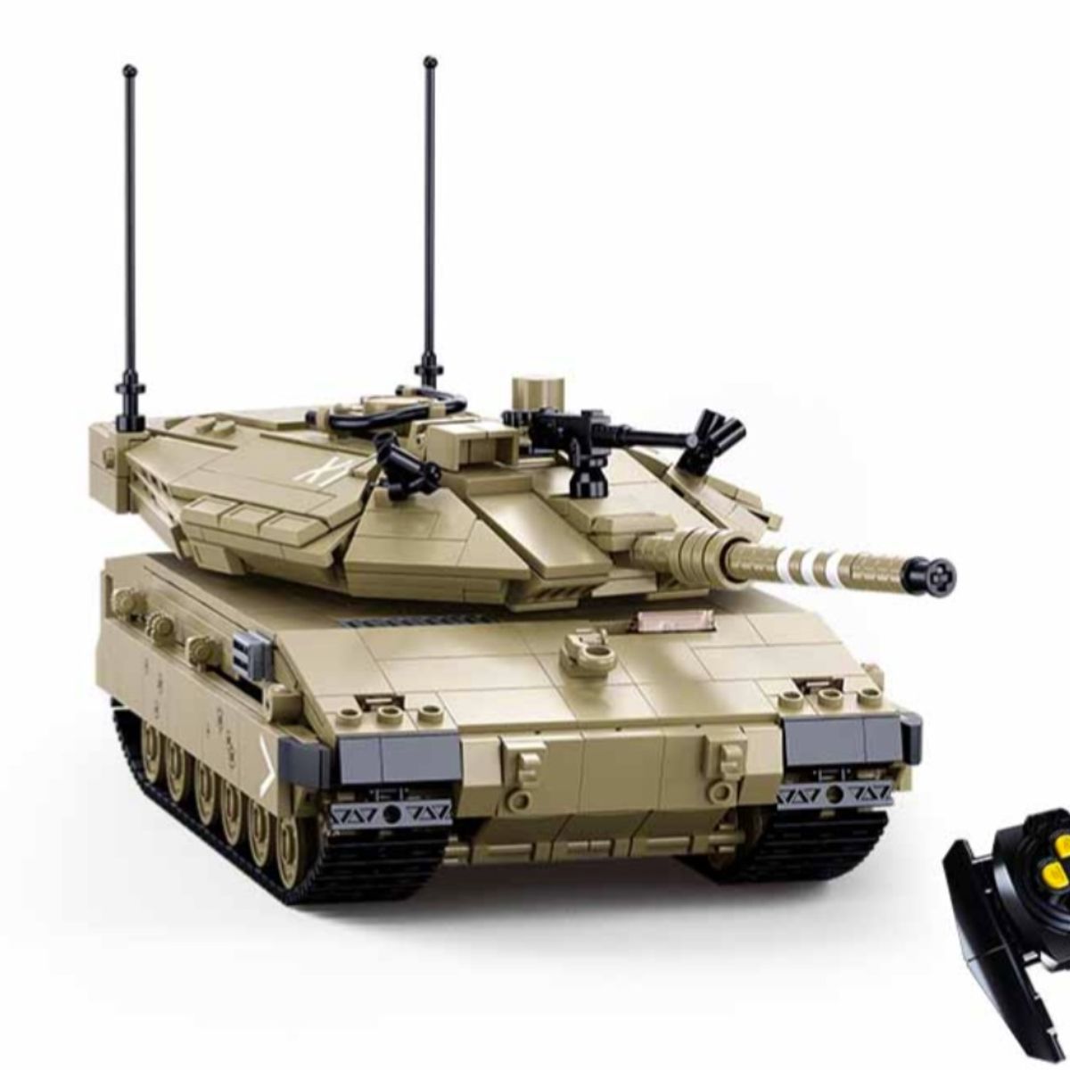 SLUBAN - Tanque Armable IDF Merkava a Control Remoto compatible Lego