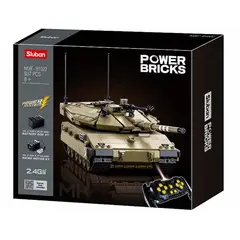 SLUBAN - Tanque Armable IDF Merkava a Control Remoto compatible Lego