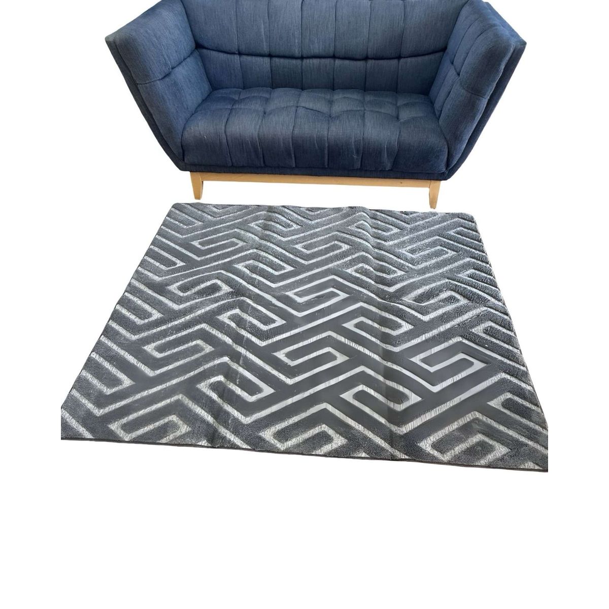 ALFOMBRA LIVING DISEÑO ELEGANTE GRIS OSCURO, marca GENERICO - Foto Principal