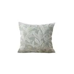 GENERICO - JUEGO DE 4 FUNDAS PELUDAS DE HOJAS 45X45 VERDE…