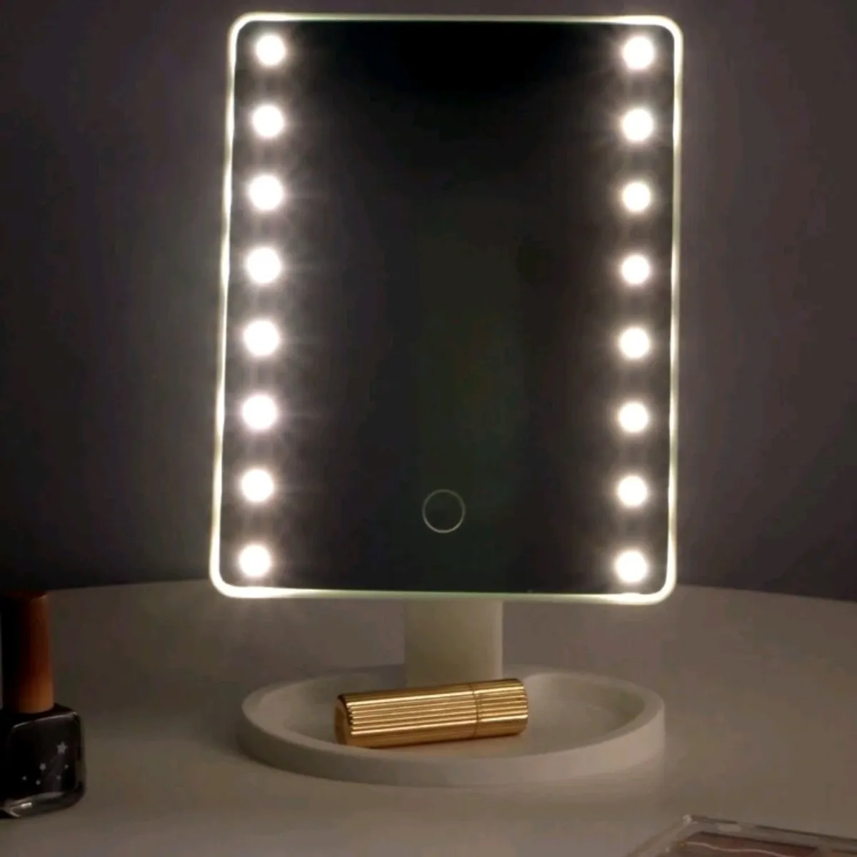 DEWINNER - Espejo de Maquillaje con Luz Led y Rotación