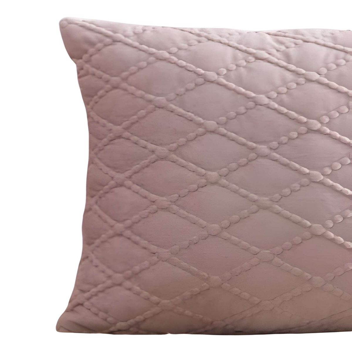 GENERICO - JUEGO DE 2 FUNDAS DE COJIN TERCIOPELO 45X45 ROSA