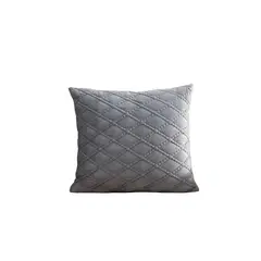 GENERICO - JUEGO DE 2 FUNDAS DE COJIN TERCIOPELO 45X45 GRIS…