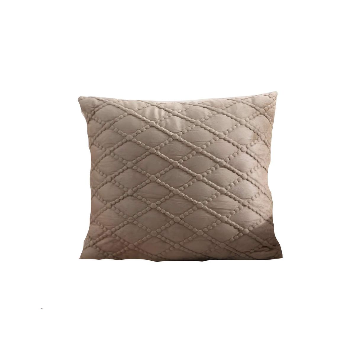 GENERICO - JUEGO DE 4 FUNDAS DE COJIN TERCIOPELO 45X45 CAFÉ…