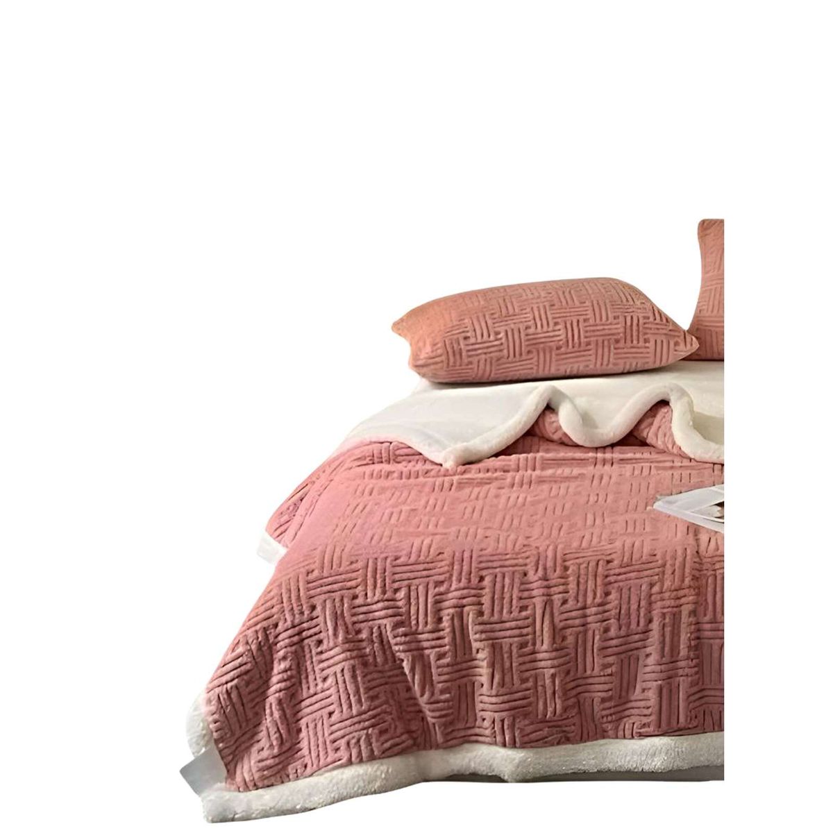 GENERICO - FRAZADA MANTA CON CHIPORRO 200X230 ROSA