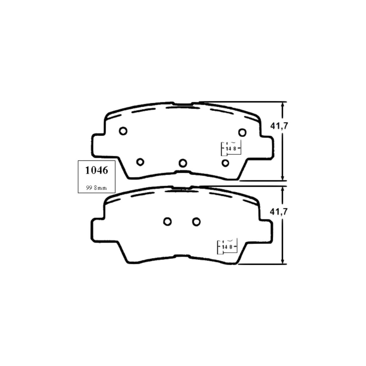 BESTE - Pastillas de freno traseras Hyundai Accent PP1046