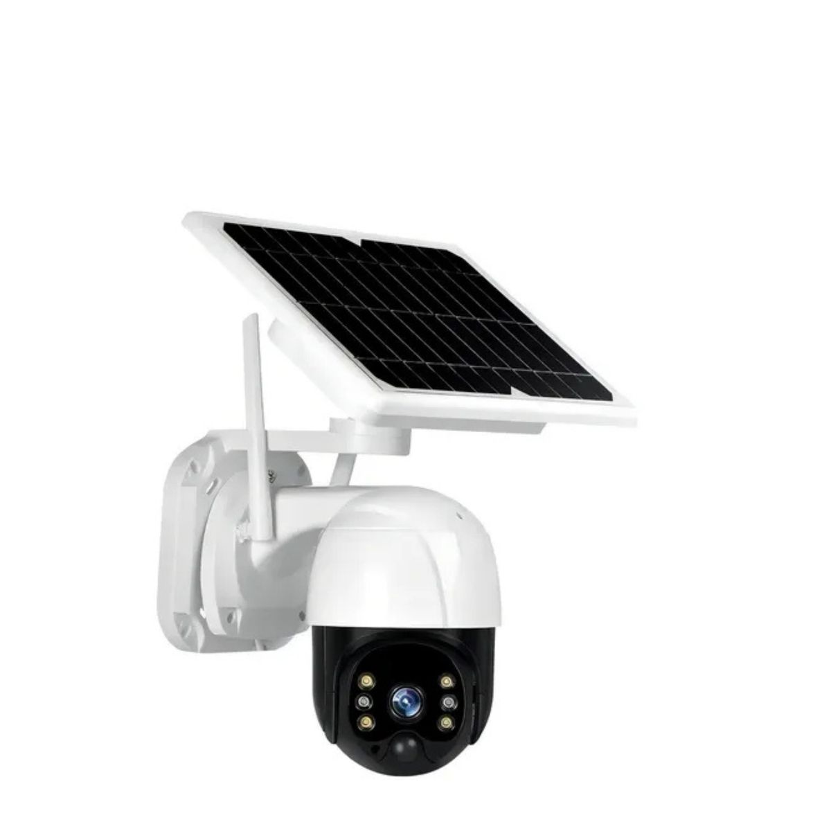 GENERICO - Camara Ip Solar Seguridad Wifi Exterior Hd 1080p Nocturna Color Blanco SKU NL