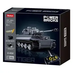SLUBAN - Tanque Panzer VI Tigre1 a Control Remoto compatible Lego