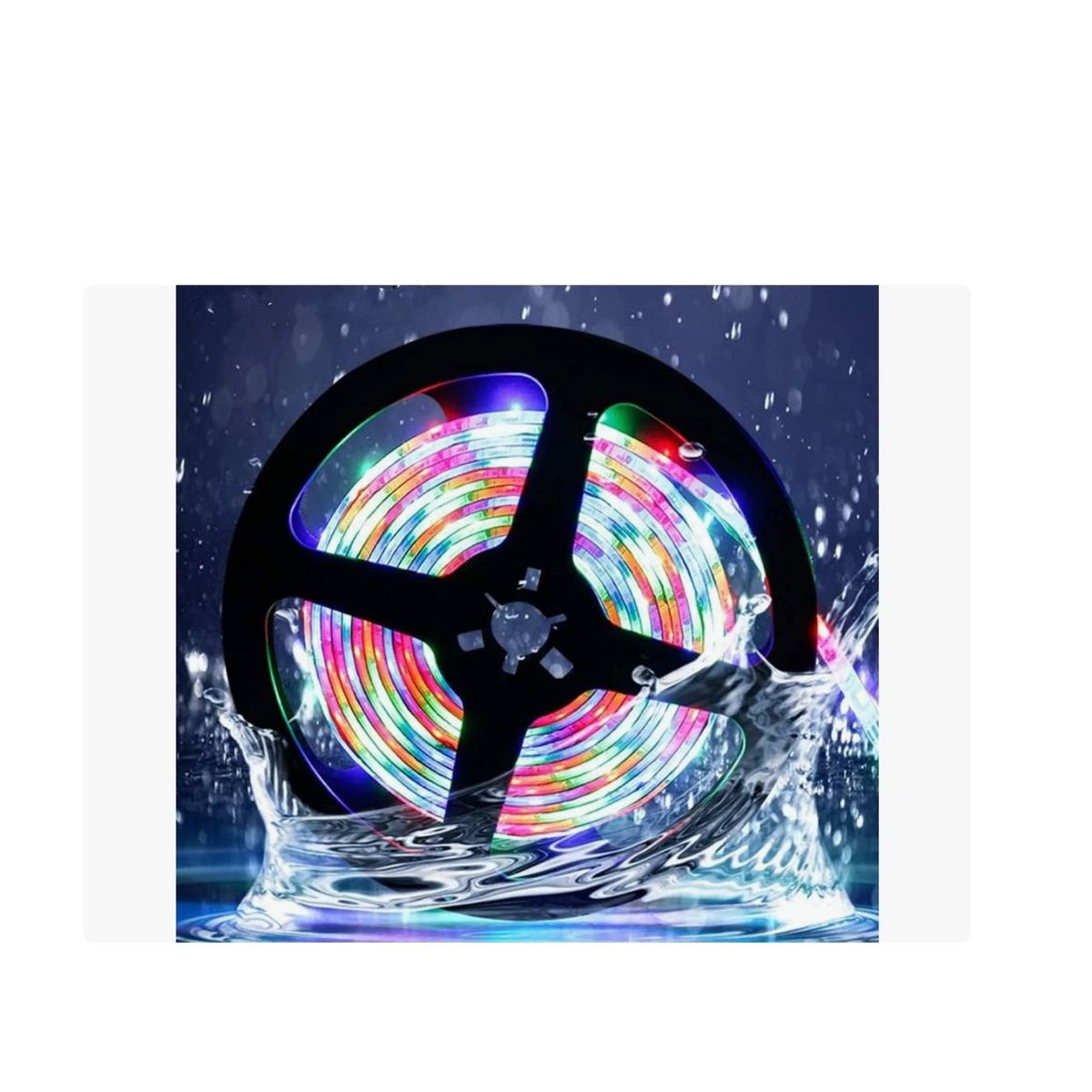 GENERICO - Cinta Led Solar Colores Exterior Rgb Iluminacion 10 Metros MD