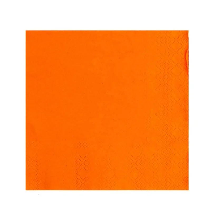 GENERICO - Servilletas Naranja 20Pcs 25X25Cm