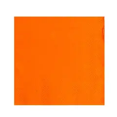 GENERICO - Servilletas Naranja 20Pcs 25X25Cm