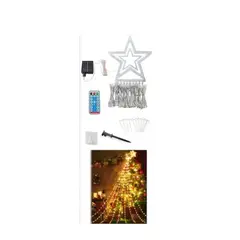 GENERICO - Cascada De Luces Solares Navideñas Solares SKU TN
