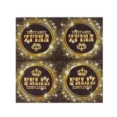 GENERICO - Servilletas Feliz Cumpleaños 16Pcs 33X33Cm