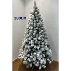 GENERICO - Arbol de Navidad Pascua Pino Verde Nevado Artificial 180cm