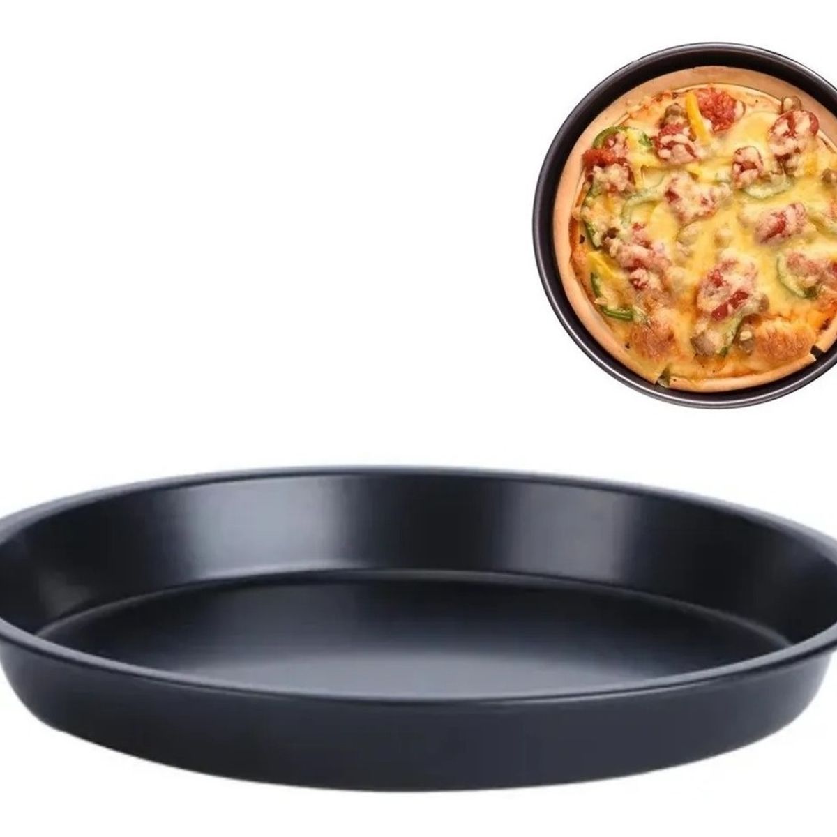 GENERICO - Molde De Pizza Antiadherente Molde Redondo Para Pizza 32cm