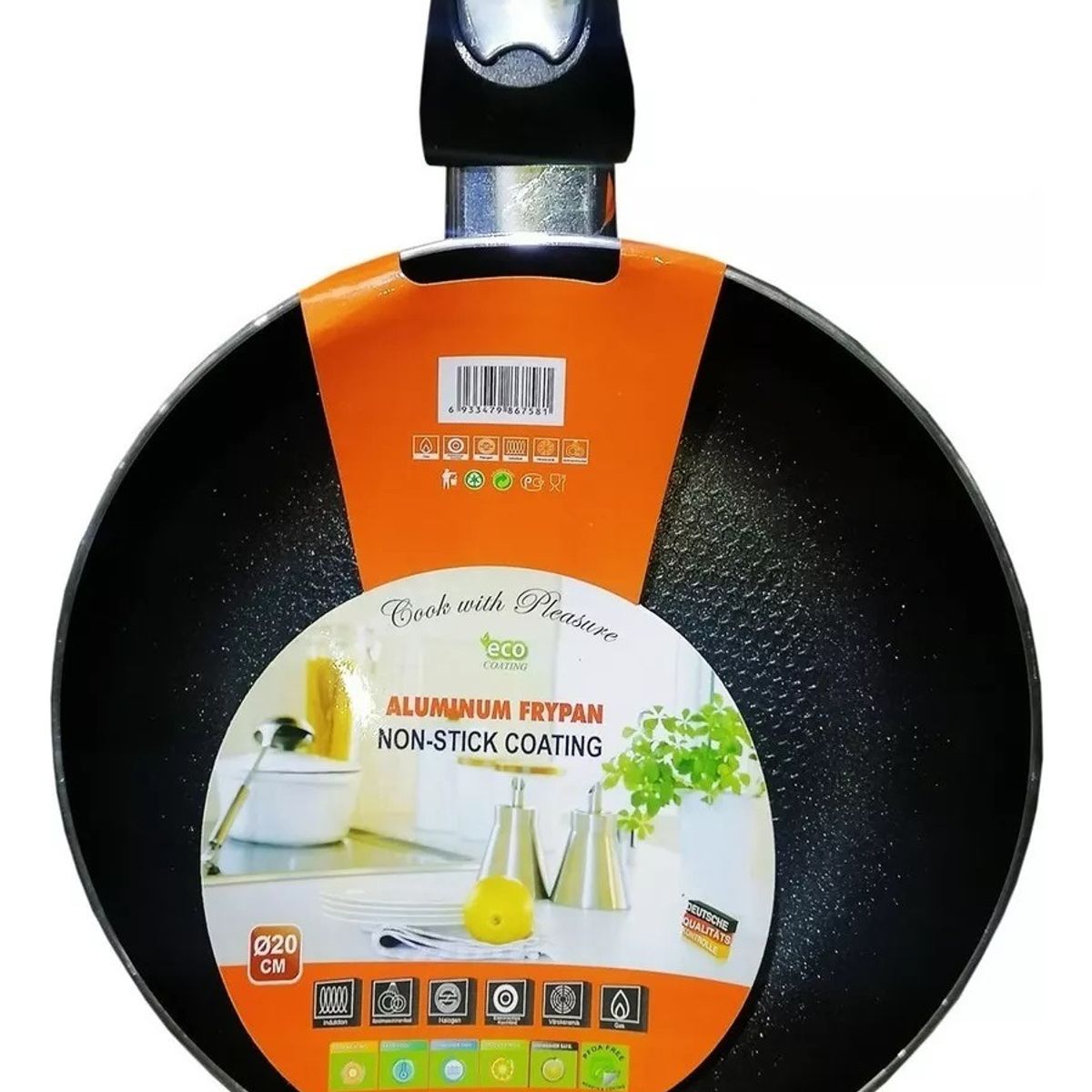 GENERICO - Sartén 20 Cm Antiadherente Teflon Color Marrón oscuro