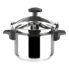 GENERICO - Olla A Presión Aluminio Baño de Acero 3 Litros Color Plateado Clásica