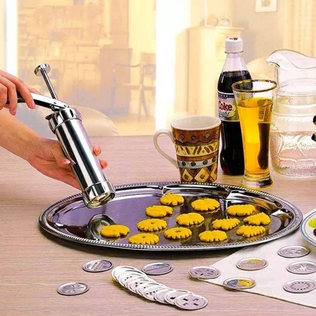 GENERICO - Maquina Para Hacer Galletas Color Plateado