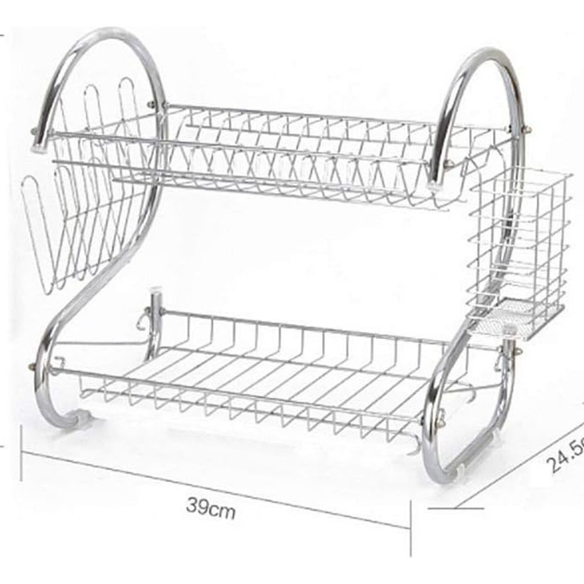 GENERICO - Escurridor Trastes Platos Fregadero Acero Inoxidable