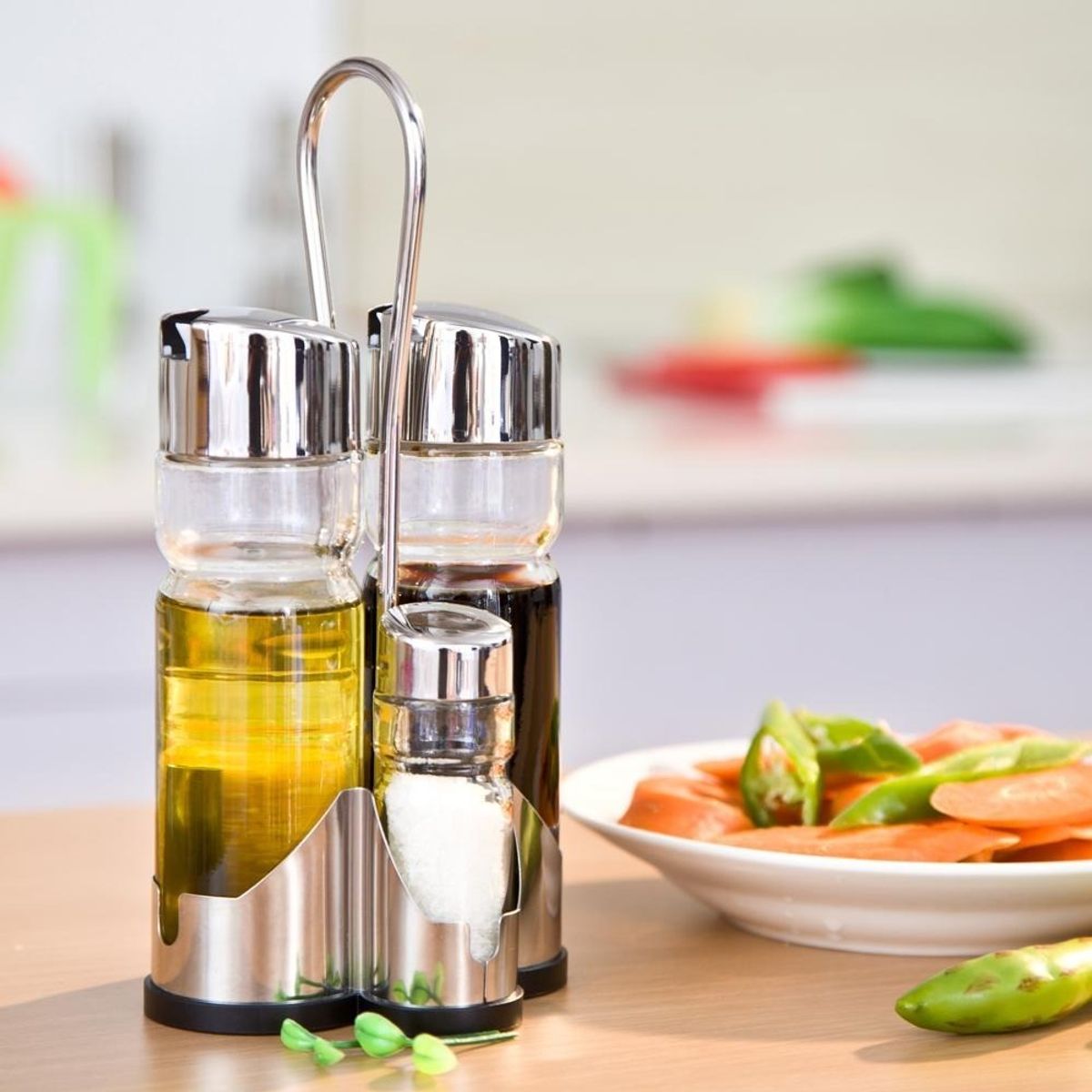 GENERICO - Alcuza Aceitero Salero Limón Vinagre Pimienta Mesa Comedor