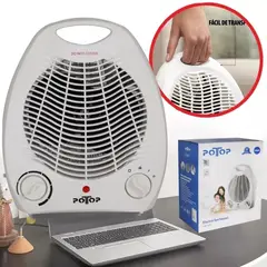 GENERICO - Estufa Eléctrica Calefactor Eléctrico Termoventilador Color Blanco