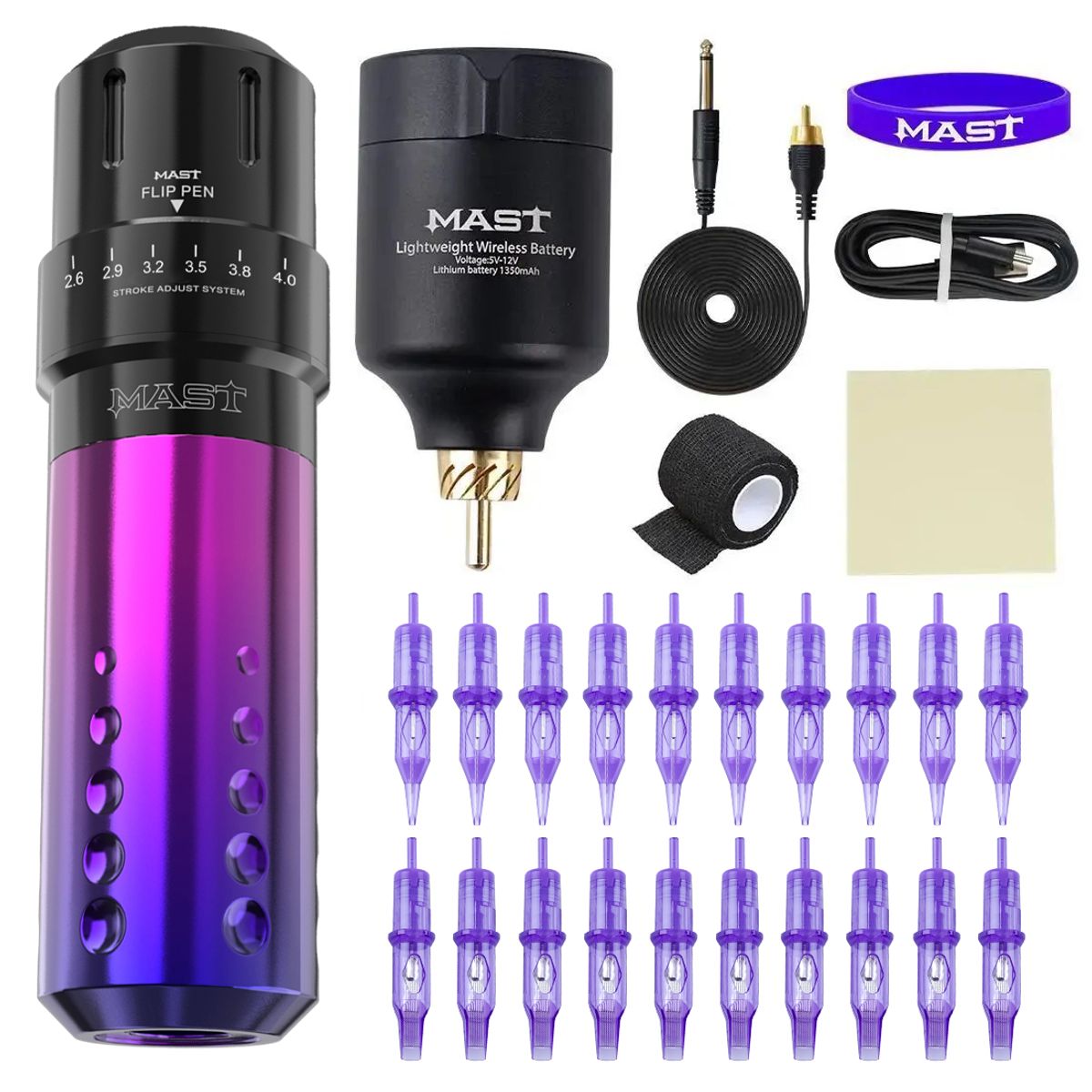 GENERICO - Kit Tatuar Inalámbrico Mast Flip Pro