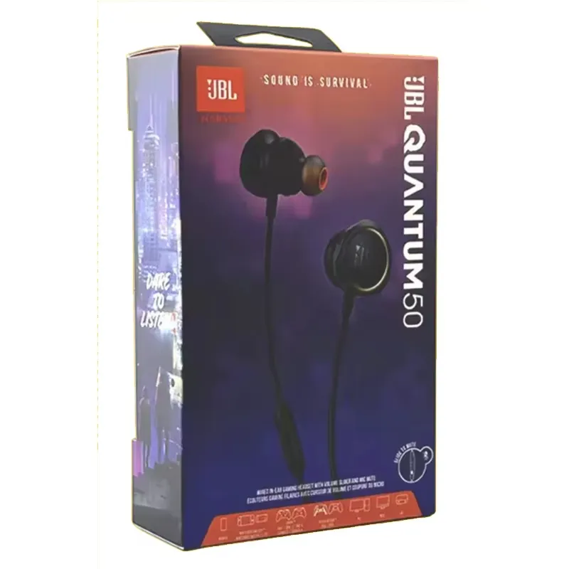 JBL - Audifonos JBL Quantum 50 Gaming 3.5mm - Negro