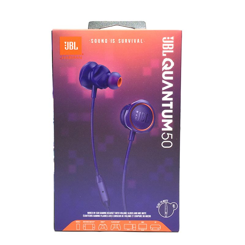 JBL - Audifonos JBL Quantum 50 Gaming 3.5mm - Púrpura