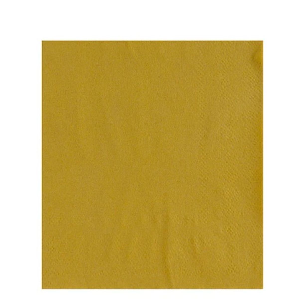 GENERICO - Servilletas De Papel Doradas 20Pcs 25X25Cm