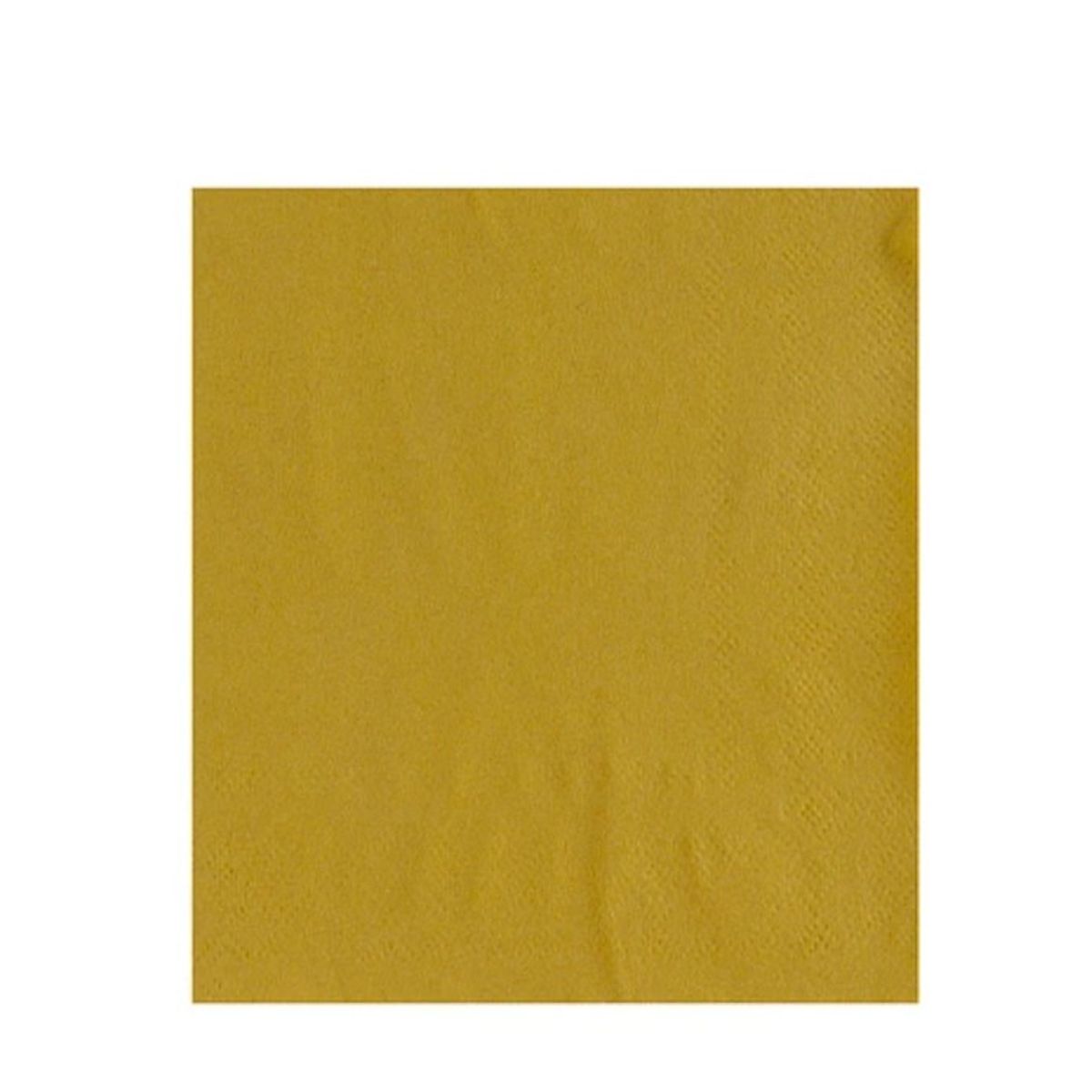 GENERICO - Servilletas De Papel Doradas 20Pcs 25X25Cm