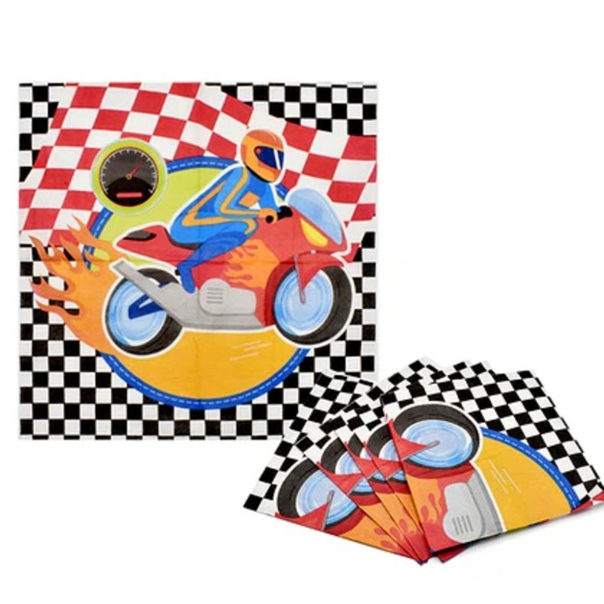 GENERICO - Servilleta De Papel Motocicleta 16Pcs 33X33Cm