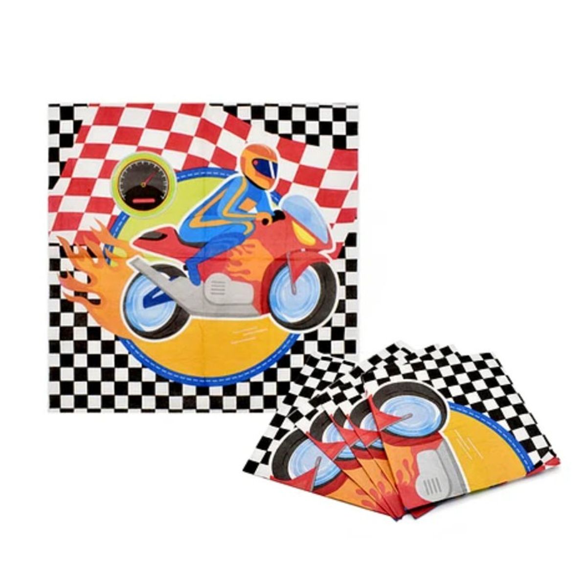 GENERICO - Servilleta De Papel Motocicleta 16Pcs 33X33Cm