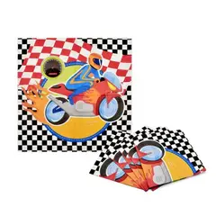 GENERICO - Servilleta De Papel Motocicleta 16Pcs 33X33Cm