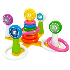 GENERICO - Juguete Para Apilar Anillos De Colores Interactivo con Niños