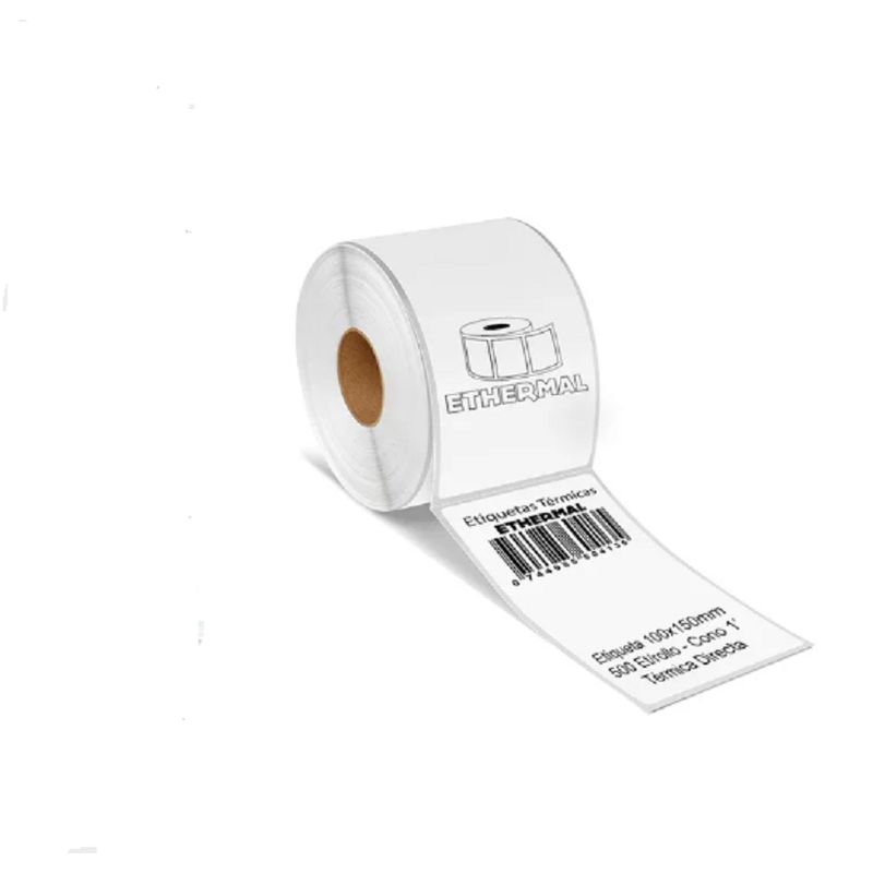 GENERICO - Rollo Etiquetas Termica Autoadhesivas 100 x 150 Mm 500 Uds