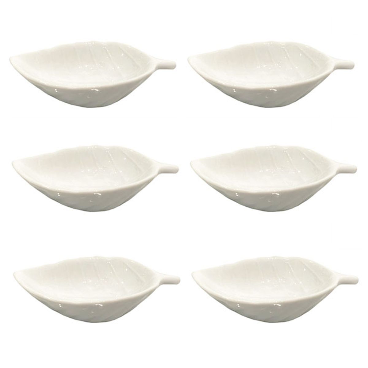 BRIC - Set de 6 Platitos de Porcelana para Té