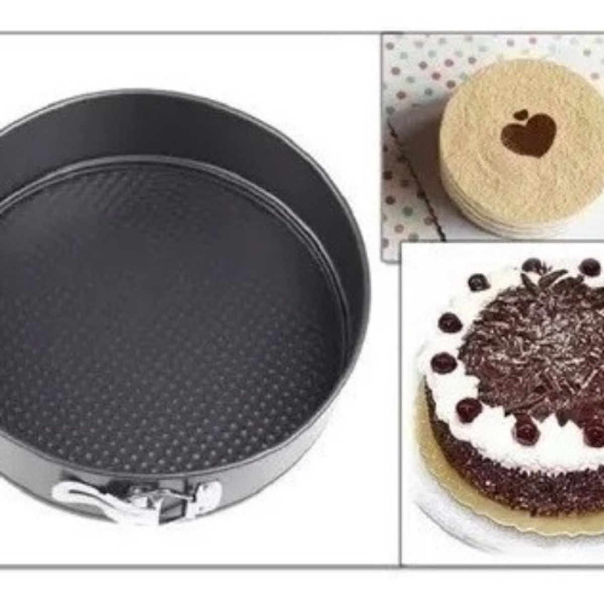 GENERICO - Set 3 Moldes Figuras Antiadherente Torta Repostería