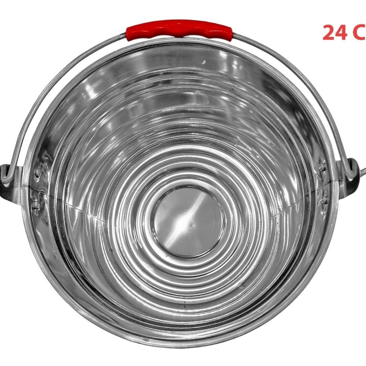 GENERICO - Tina Para Bebidas Cubo Metálica Hielo 24cm