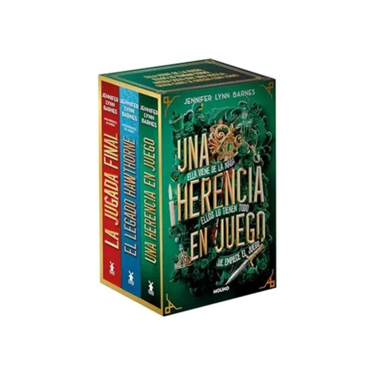 TOP10BOOKS - LIBRO Una Herencia En Juego - El Legado Hawthorne - La Jugada Final (estuche Con
