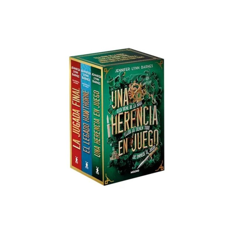 TOP10BOOKS - LIBRO Una Herencia En Juego - El Legado Hawthorne - La Jugada Final (estuche Con 3 Libros - Jennifer Lyn Barnes