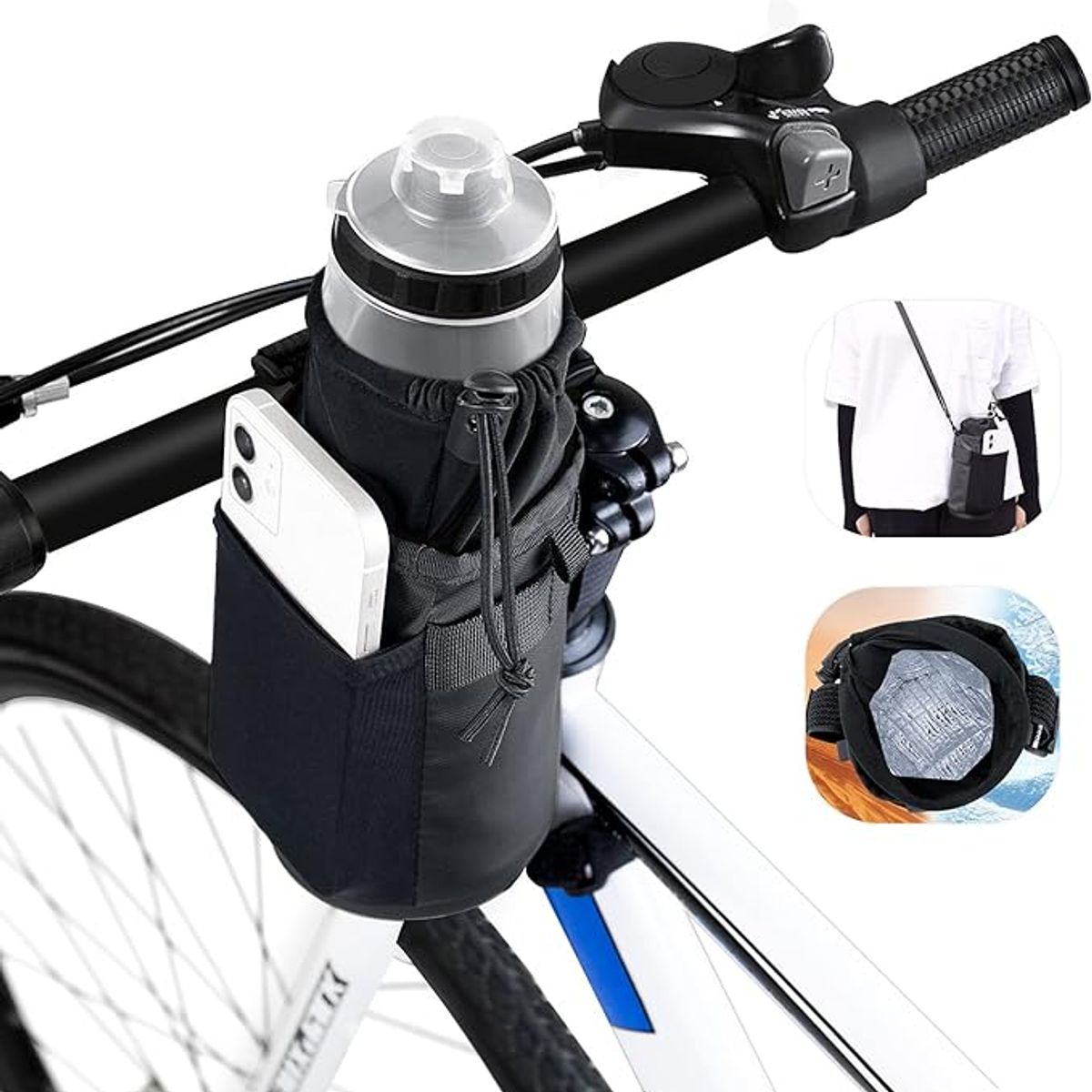 WELDMON - Bolsa Aislante Porta Botellas Bicicleta para ciclismo