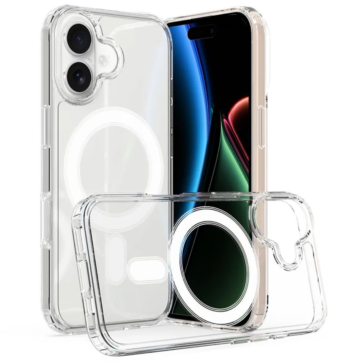 GENERICO - Carcasa Transparente Con Magsafe Para iPhone 17 Normal
