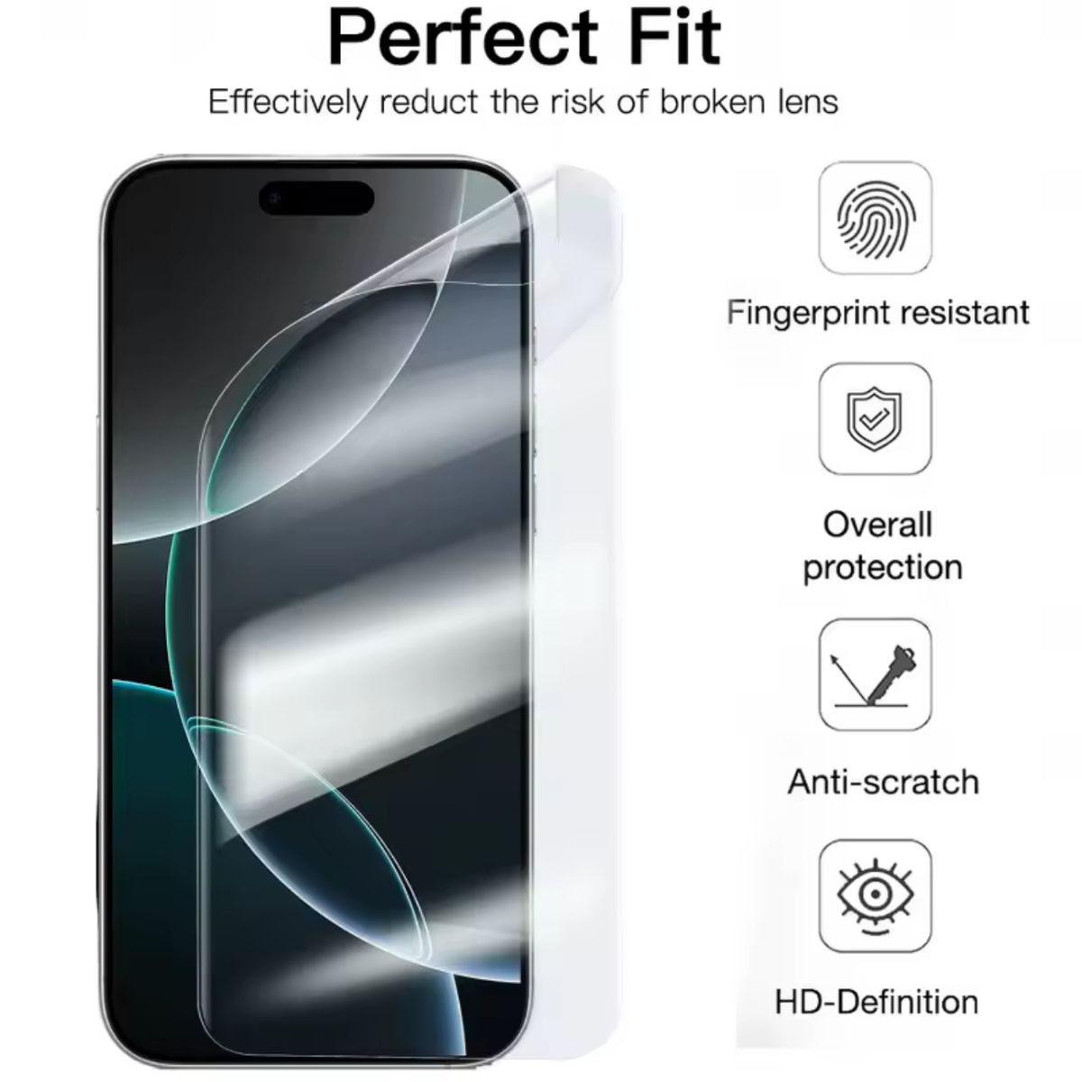 GENERICO - Lámina de Hidrogel Pantalla Para iPhone 17 Pro Max