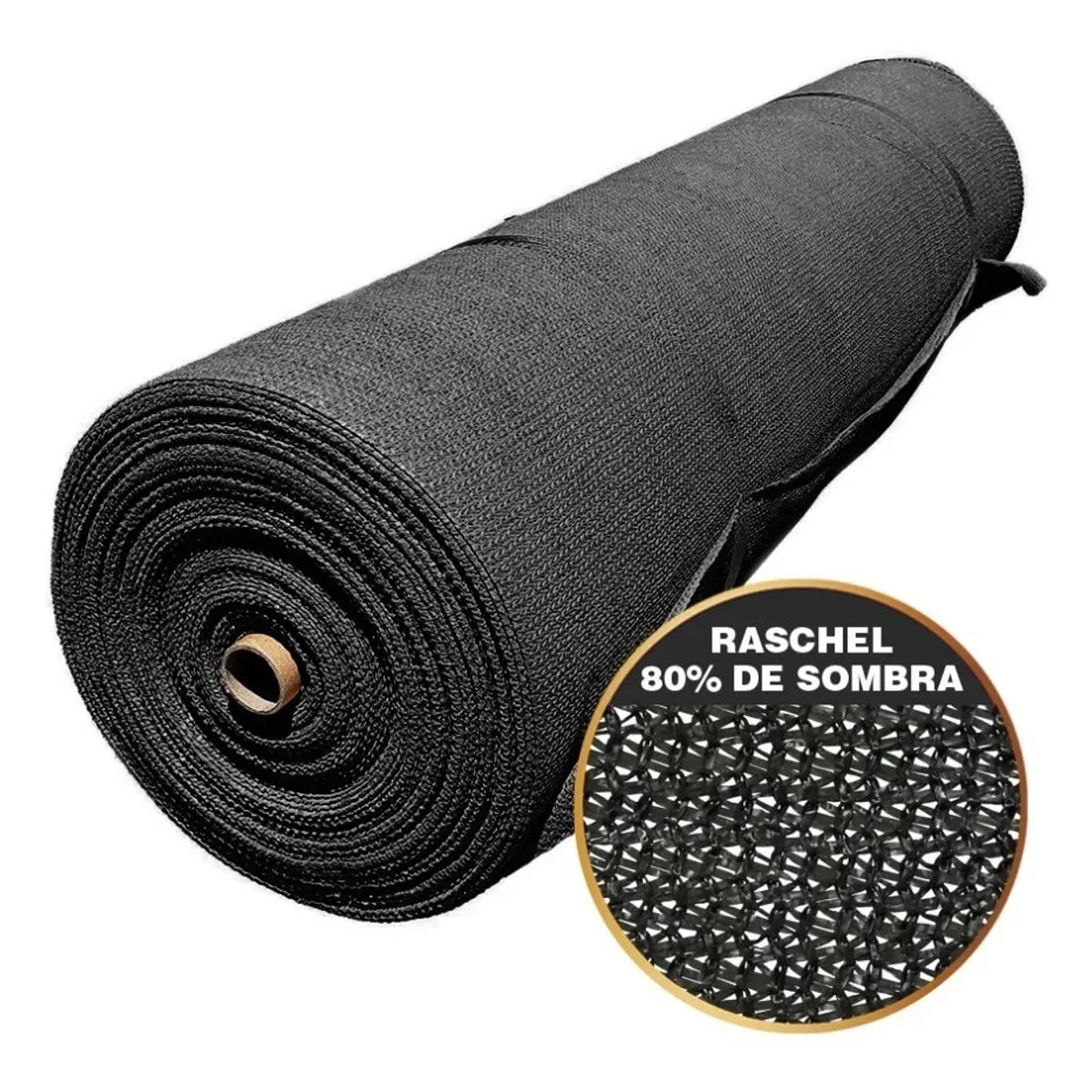 KUANGYE - Malla Sombra 80% Raschel Negro 4.2 Mts X 10 Mts