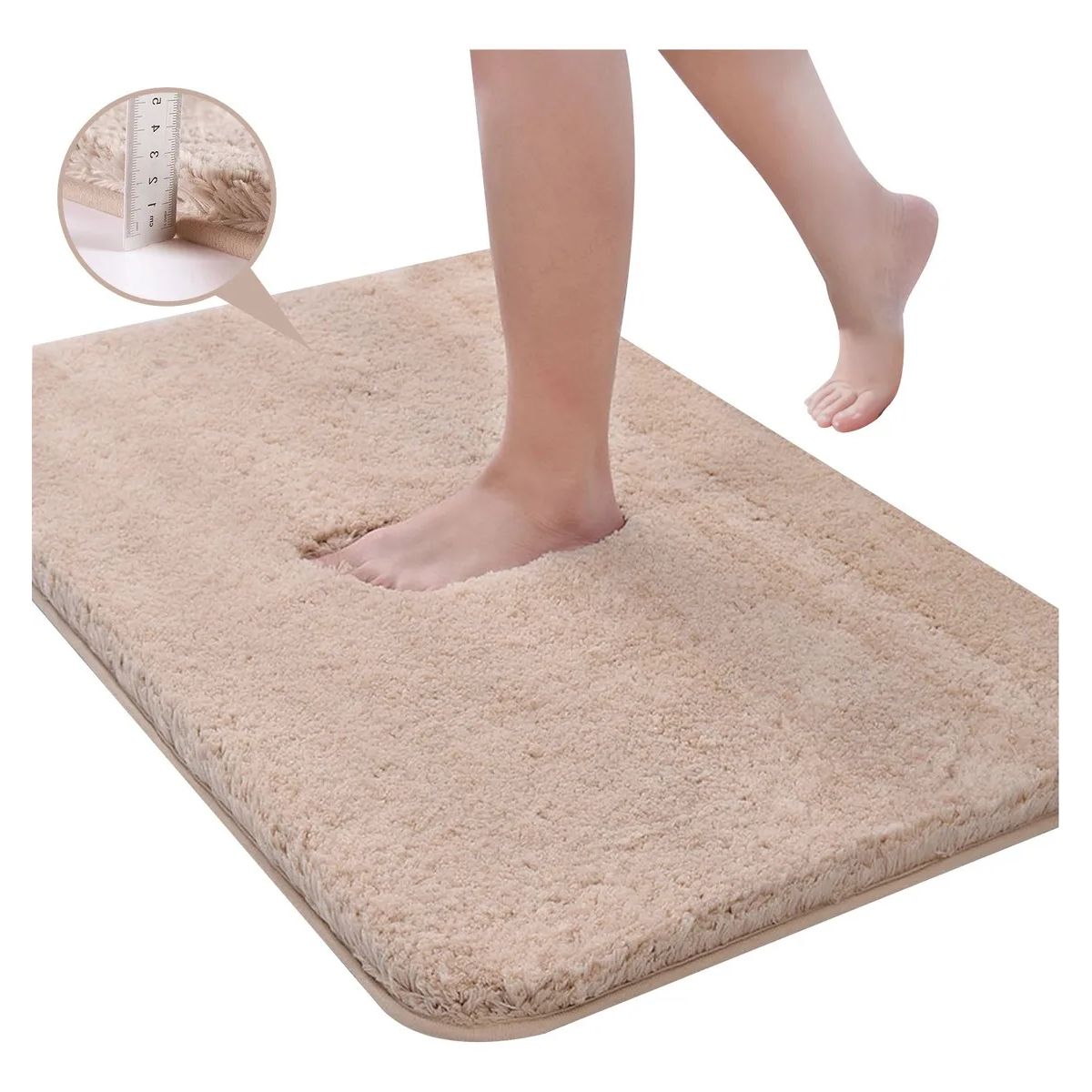 ATURE - Alfombra Baño Microfibra 40 X 60 Cm Bajada Ducha Absorbente